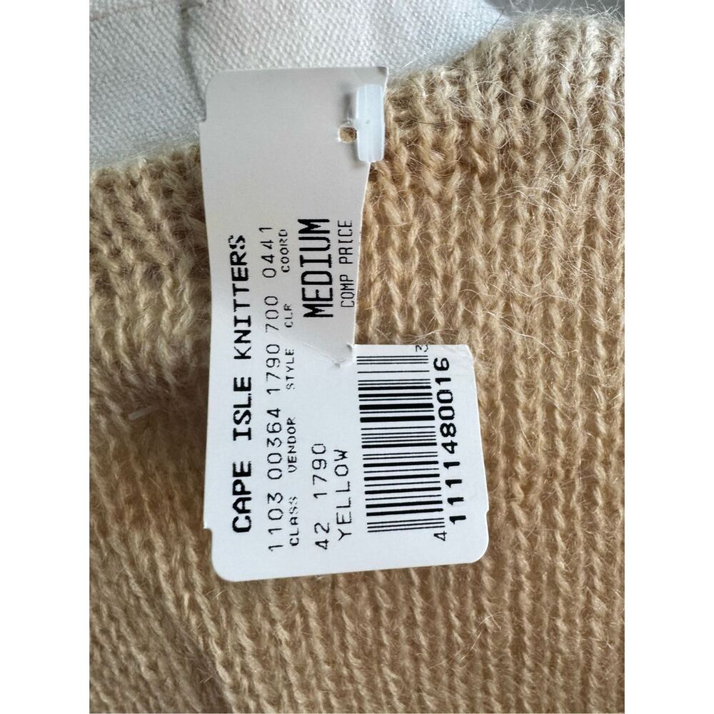 Vintage Cape Isle Knitters Mohair Wool Soft Knit Sweater Short Sleeve 90’s NWT - Picture 7 of 7